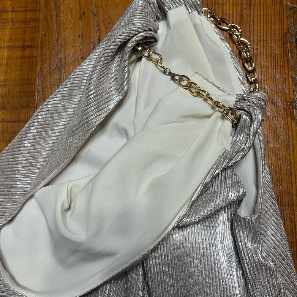 Babaton Aritzia Avalon Silver Dress Size Small - Picture 14 of 17